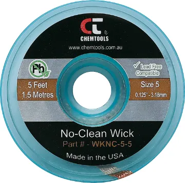 3.2mm Brown 1.5m Solder Wick Desoldering Braid Apply wick to joint and heat with soldering iron and the capillary action of the braid draws the solder off.  All approximately 1.5 metres long.  3.20mm Brown.