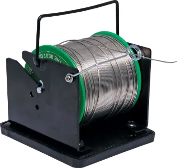 Solder Reel Stand This handy solder roll holder will keep your solder right where you can find it! Accepts 200g and 1kg rolls of solder. Can be mounted on a wall or bench.