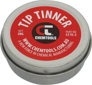 Tip Tinner High Strength 20gm This product is used when soldering tip plating has oxidised and the whole tip has turned black making the tip unusable.