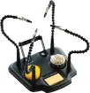 This handy bench top helper features 4 flexible arms for keeping items in position when working on them, making it ideal for soldering cables, PCBs and a range of hobbyist uses. Sturdy metal base.