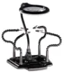 This handy bench top helper features an LED magnifying lamp, plus 4 flexible arms for keeping items in position when working on them, making it ideal for soldering cables, PCBs and a range of hobbyist uses.