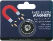 Rare earth magnets contain neodymium compound combined with ferrite (anisotropic) to give extremely powerful magnetic properties compared to standard ferrite magnets. They come encased in nickel jackets to protect the inner material.  25 x 5mm