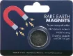 Rare earth magnets contain neodymium compound combined with ferrite (anisotropic) to give extremely powerful magnetic properties compared to standard ferrite magnets. They come encased in nickel jackets to protect the inner material.  25 x 5mm