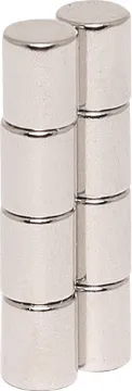 5 x 6mm Rare Earth Magnet Pk8  5 x 6mm pack of 8 rare earth magnets. A great size for inserting into 3D printed designs, fridge magnets, magnetic opening cases etc.  Contains neodymium compound combined with ferrite (anisotropic) to give extremely powerful magnetic properties compared to standard ferrite magnets.