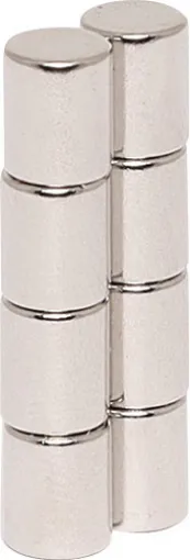  5 x 6mm pack of 8 rare earth magnets. A great size for inserting into 3D printed designs, fridge magnets, magnetic opening cases etc.  Contains neodymium compound combined with ferrite (anisotropic) to give extremely powerful magnetic properties compared to standard ferrite magnets.