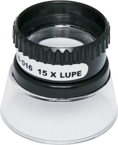 This compact loupe provides a quick way to examine objects up close. Ideal for PCB track inspection, checking for dry joints etc. High 15x magnification.
