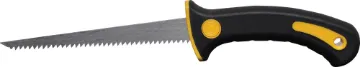 Wallboard Gyprock Saw A toolbox essential. This Wallboard saw is ideal for cutting small, often awkward features in various building materials. The angular tip makes it idea to make holes prior to cutting. The curved handle is designed to fit into the users hand comfortably and for greater control and ease of use. It is ideal for builder, construction and DIY use.