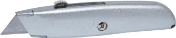 Box Cutter Utility Knife A toolbox essential. Uses standard utility knife blades. Diecast body and retractable blade.