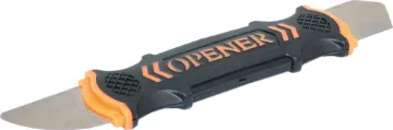 Flexible Device Opening Tool  This device opening/prying tool is made of flexible high-end stainless steel blade and has an anti-skid rubber handle.
