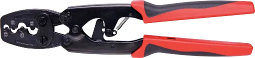 Steel crimp tool suitable for uninsulated lugs and Anderson plugs. Ideal for heavy duty wiring in automotive and solar power systems. Suits uninsulated lugs up to 35mm2 conductor area