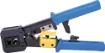 Suitable for use with P 1386 and P 1389 solid core through wire modular crimp plugs. Crimps and trims ends in one motion. All-steel design is sure to provide many years of reliable use. Fully adjustable. 