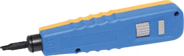 Punchdown Tool A professional quality UTP punchdown tool for terminating 110 style terminal blocks. Adjustable impact force setting.  Krone terminal blade available separately. Great for comms installers.