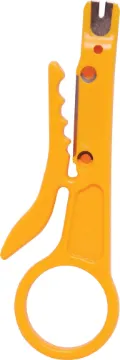 Punchdown Tool with Cable Stripper Used for seating wire into KRONE style 66, 110/88 terminal blocks. Includes a handy wire stripper for cat 5 cable.