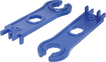 MC4 Style Solar Panel Connector Spanner Set An installation tool that aids in tightening the weatherproof cable gland on each connector.