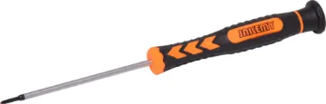 #00 Phillips Pro Miniature Screwdriver Tips made from rugged, hard wearing chrome vanadium steel. These pro drivers feature a rubberised grip and a 75mm shaft.
#00 size.