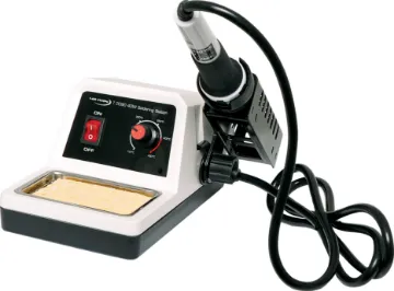 Economy 40W Soldering Station The perfect balance of value and power for the beginner or hobby user, this compact electric soldering station provides temperature adjustability and a comfortable non-slip handle. Ideal choice for schools, electronics learning labs and community classes. Fitted with 1.0mm fine round tip.