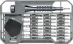 A handy kit containing a huge variety of driver 4x28mm driver bits, double ended opening tools, spudger, curved tip tweezers and flexible drive extension. 