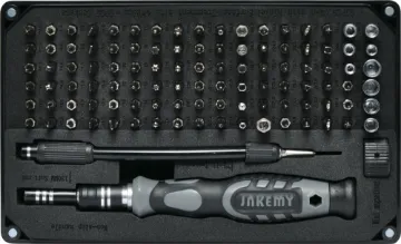 Professional 106 Piece Screwdriver Set A handy kit containing a 106 pieces so you can have the best tool set to handle daily repair, including mobile phone, PC, laptop, camera, precision digital products, household products, etc.