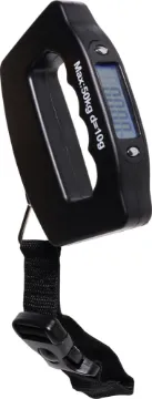 50kg Handheld Luggage Scales Ideal for avoiding any nasty surprises at the airport before your next holiday.