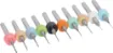 A 10 piece set of PCB drill bits in a handy plastic carry case. Includes 10 sizes: 0.3, 0.4, 0.5, 0.6, 0.7, 0.8, 0.9, 1.0, 1.1, 1.2mm.
