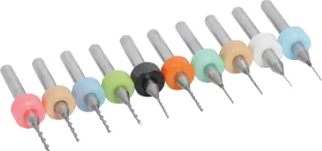 PCB Drill Bit Set 0.3-1.2mm Pk 10 A 10 piece set of PCB drill bits in a handy plastic carry case. Includes 10 sizes: 0.3, 0.4, 0.5, 0.6, 0.7, 0.8, 0.9, 1.0, 1.1, 1.2mm.