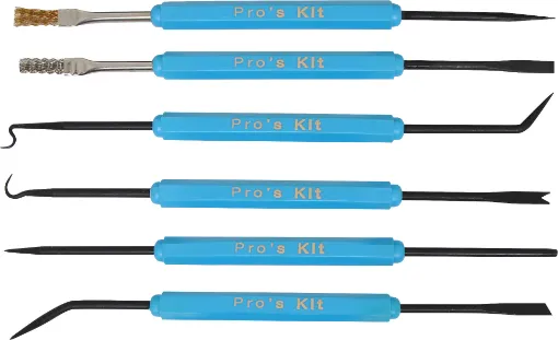 A 6 piece set of tools for reworking solder joints, cleaning pad surfaces and removing debris.