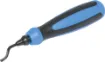 It's suitable for scraping cooper and aluminium filings inside the tubing. This hand tool features a SUJ2 blade which follows shapes and contours easily allowing chamfering and deburring.