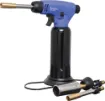 This handy blow torch kit features three individual nozzles for different types of jobs. Ideal for trades requiring both precision brazing and high output wide spread flames. Iroda model: CT-610