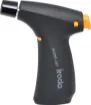 A compact easy to use hobbyist gas blow torch for brazing, heatshrinking, model making and more! Ergonomic handle with in-built butane chamber for direct refill. One click piezo ignition provides instant start up with lock on for free standing use.
