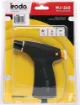 A compact easy to use hobbyist gas blow torch for brazing, heatshrinking, model making and more! Ergonomic handle with in-built butane chamber for direct refill. One click piezo ignition provides instant start up with lock on for free standing use.