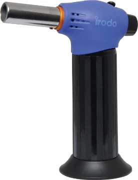 PT-635 Large Butane Gas Blow Torch This large blow torch is a quality, professional hand held or free standing butane torch ideal for brazing, heatshrinking, model making, silver soldering and more.