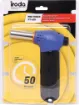This large blow torch is a quality, professional hand held or free standing butane torch ideal for brazing, heatshrinking, model making, silver soldering and more.