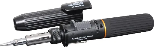 Similar to the T 2600 but has a smaller gas reservoir. It has an all plastic construction. Ideal handyman's soldering iron for those occasional jobs. 20ml gas reservoir for up to 2 hours use. Adjustable temperature from 250-500C.

For filter cleaning p