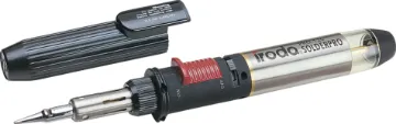 Solderpro 120 125W Gas Soldering Iron The T 2600 eliminates the need for extension leads every time you want to solder something away from your work bench. It has a  125W heating capacity, a "one-touch" piezo ignition for super-easy starting and a thumb-wheel heat control.  The massive 38ml g