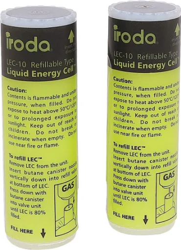 The refillable cartridge provides long use time between refills. 