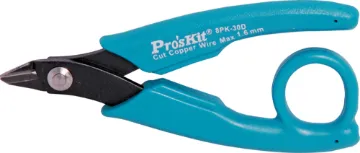 125mm Carbon Steel Side Cutter With sharp bevelled edge and rounded jaw profile. Includes spring return handles.  
Length 125mm.