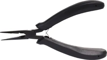 140mm Carbon Steel Serrated Needle Nose Pliers General electronic use. Serrated jaws.  
Length 140mm.