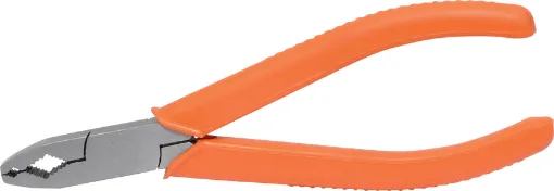 Chewed out a screw head? No problem! This unique set of pliers features two serrated jaws, plus serrated circular opening on the front face for extracting screws up to 13mm in diameter. Length ˜150mm.