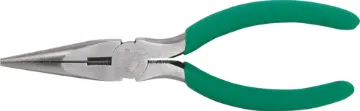 6" Long Nose Pliers High quality, heavy duty construction.  Serrated jaws.  Incorporates cutters.  
Length 160mm.