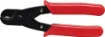 Curved jaws to easily cut through cables up to 9.5mm in diameter. Includes catch to lock handles closed when 
not in use.