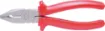 200mm combination bull nose plier, cutter with serrated jaws. Made from drop forged steel, with rubberised insulated handles. 1000V rated.