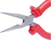 150mm combination long nose plier/ cutter with serrated jaws. Made from high quality drop forged steel with rubberised insulated handles. Ideal for electricians, service persons etc. 1000V rated.