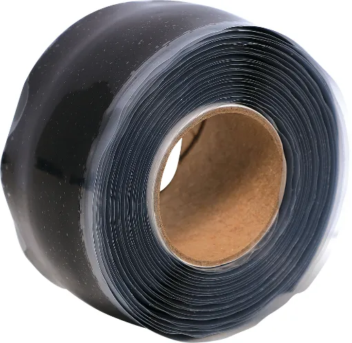 This silicone tape is a multi-purpose, self-adhesive, permanent and waterproof black tape, ideal for carrying out emergency repairs as it creates an airtight seal once cured.