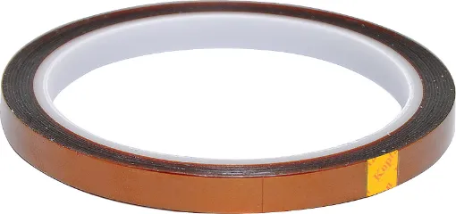 Offers high heat resistance and excellent dielectric strength. The tape removes cleanly without leaving a residue. Ideal for use in electrical insulation or masking circuit boards during wave soldering. 33m rolls.