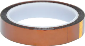 16mm x 33m High Temperature Polyimide Tape Offers high heat resistance and excellent dielectric strength. The tape removes cleanly without leaving a residue. Ideal for use in electrical insulation or masking circuit boards during wave soldering. 33m rolls.
