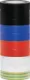 Nitto Rainbow Insulation Tape Pk 10 Assorted pack of 10 rolls. Heat resistant 20m x 18mm PVC tape. Lead free.