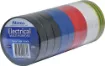 Assorted pack of 10 rolls. Heat resistant 20m x 18mm PVC tape. Lead free.