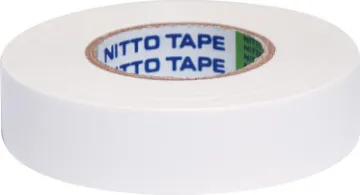 Nitto PVC Insulation Tape White 20m x 18mm Heat resistant 20m x 18mm lead free tape.  Nitto brand. 201E