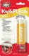 JB KwikPlastik High Strength Plastic Epoxy Adhesive JB Kwik Plastic or Plastic Weld - a hand-mixable, fast-setting epoxy putty for most major types of plastic. Repair and rebuild anything made of ABS, PVC or CPVC.
