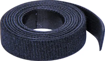 12.5mm Double Sided Hook & Loop Tape 10m Hooked on one side, looped on the other. A handy reusable tape for bundling cables, securing cabling to poles or stands etc. 10m length.